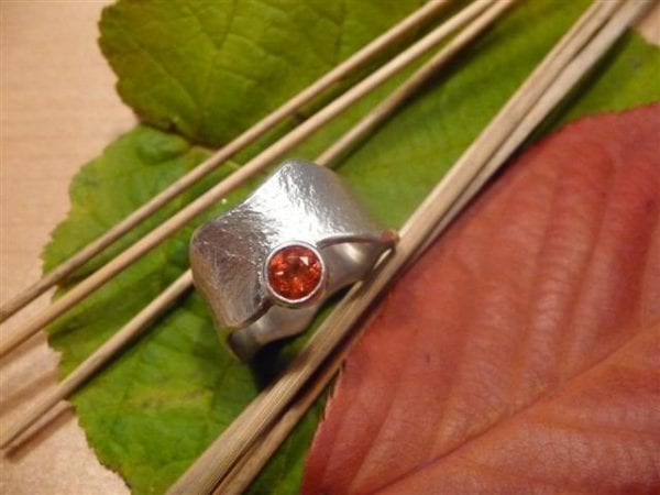 Kronenring Schneesilber 960