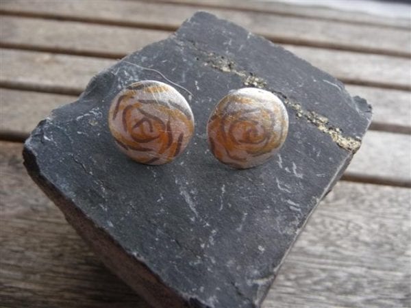 Mokume Gane Tellerohrestecker