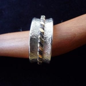Drehring-Corinthium Aes , Gelbgold und Silber