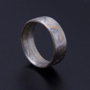 Mokume Gane Ring Wabi Sabi