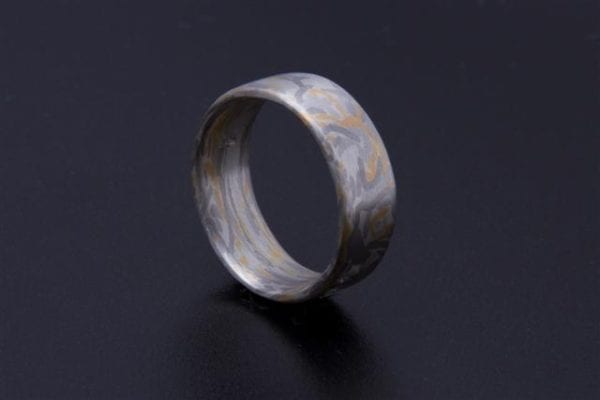 Mokume Gane Ring Wabi Sabi