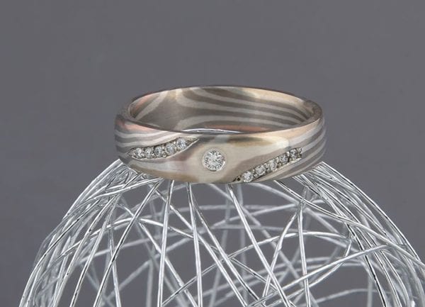 Mokume Gane Ring Stella Luna